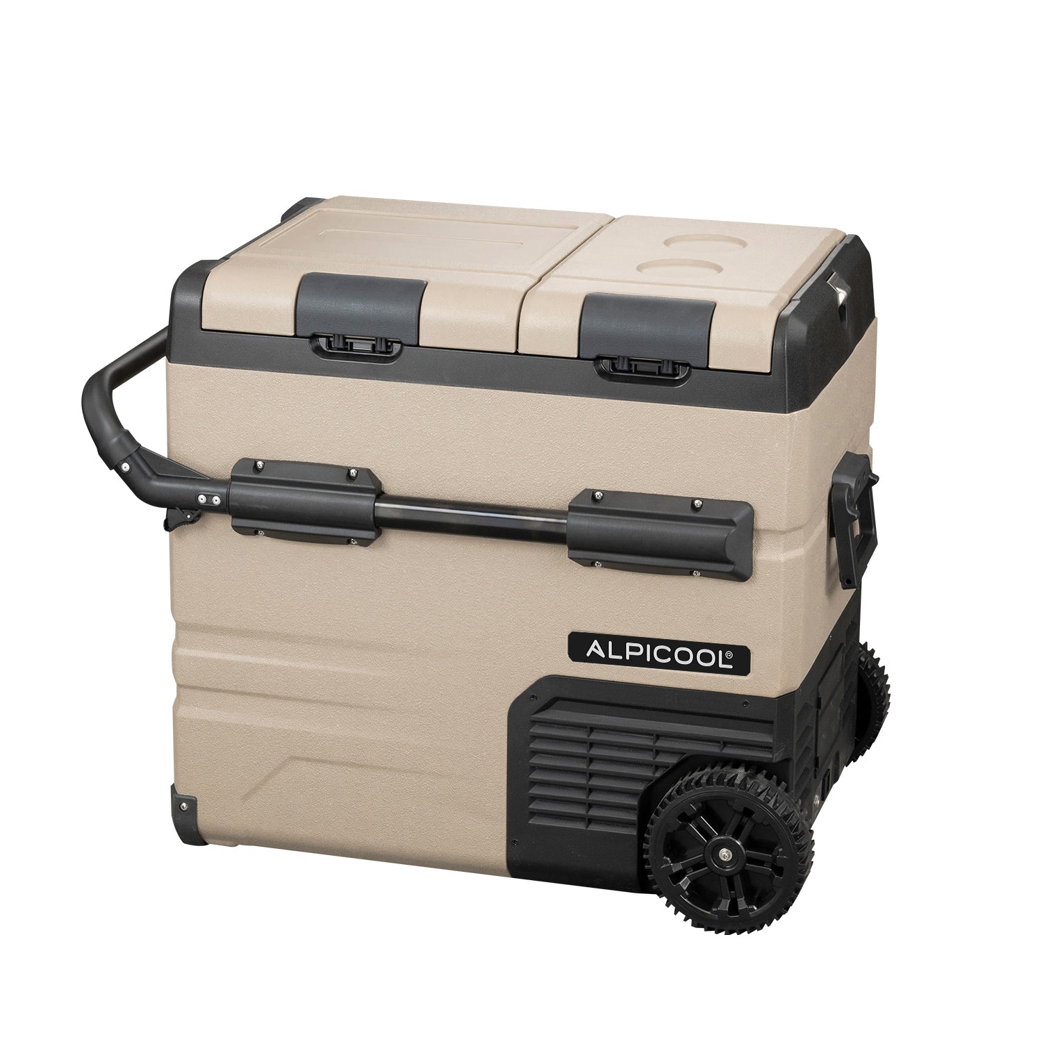 Alpicool TAW55 Portable Refrigerator 58 Quart(55 Liter) Dual Temperature Control Fridge Mini Freezer for Travel,Camping,Fishing, Outdoor -12/24v DC