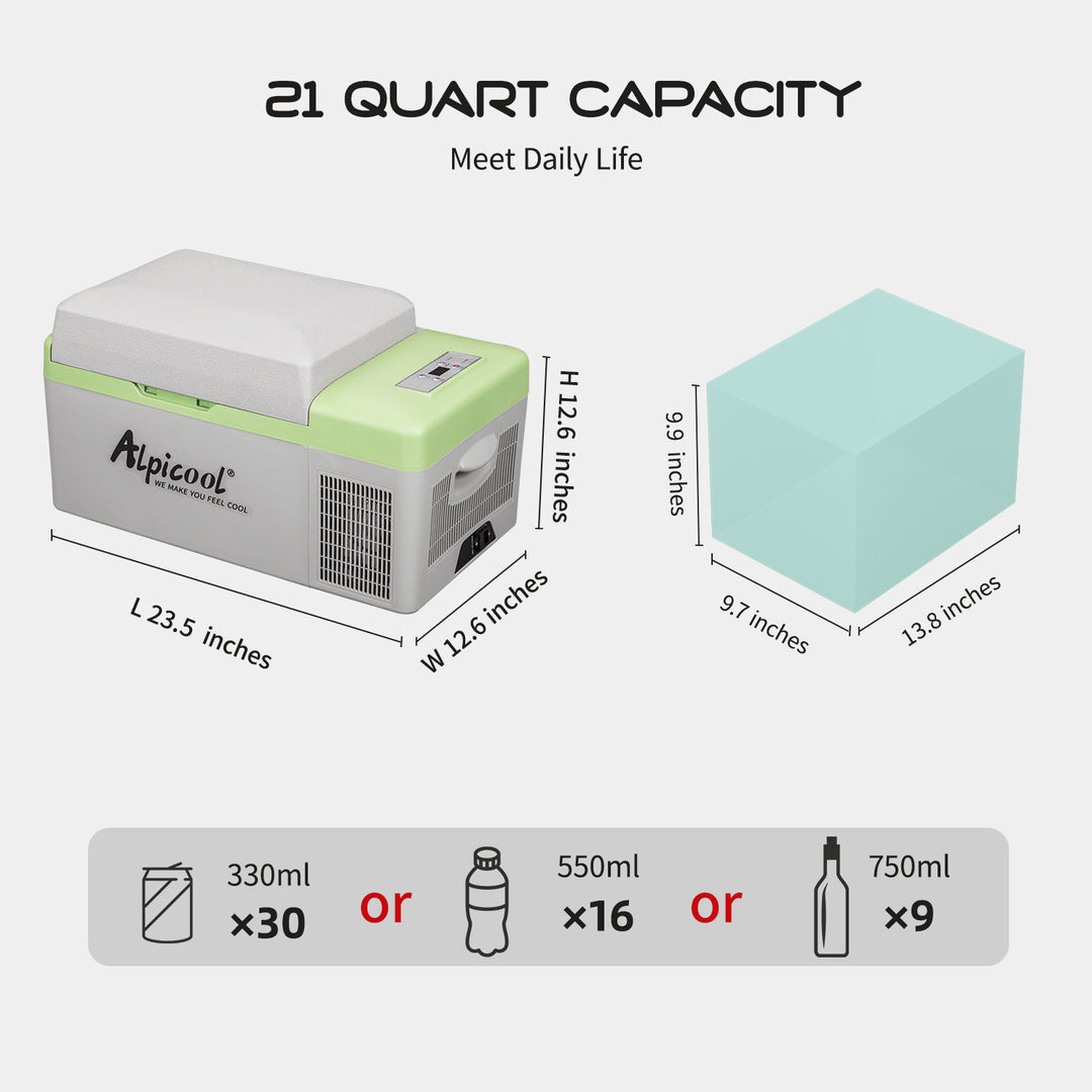 Alpicool Y20T Portable Car Fridge