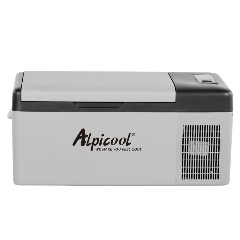 Alpicool 15 litres Réfrigérateur pour voiture Mini réfrigérateur portable à  compresseur électrique Congélateur pour auto/RV Camion Bateau 12/24 V DC