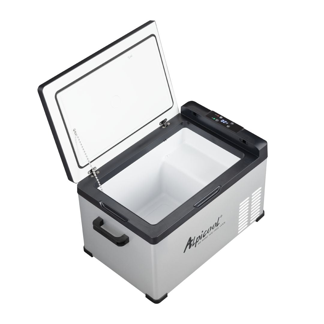 Alpicool C30 Car Cooler - 27 Liter Capacity, -4°F to 68°F Temp, USB, Cup Holder & Fast Cooling