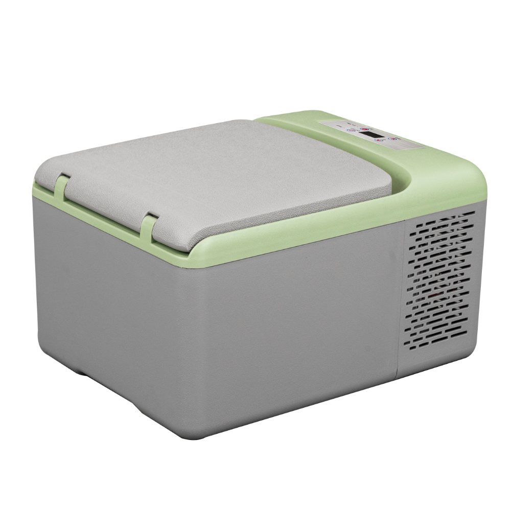 Alpicool C9PT Green Car Refrigerator - 10 Quart, Touchscreen, Versatile 12V/110V for Vehicles