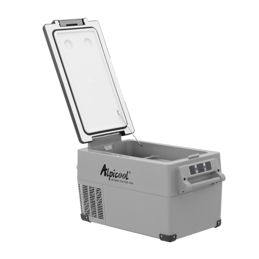 Alpicool CF35 Portable Car Refrigerator, 37 Quart 35 Liter Fast Cooling 12V  Car Fridge, Freezes Without Ice, Car Battery Protection, LCD Display, LED