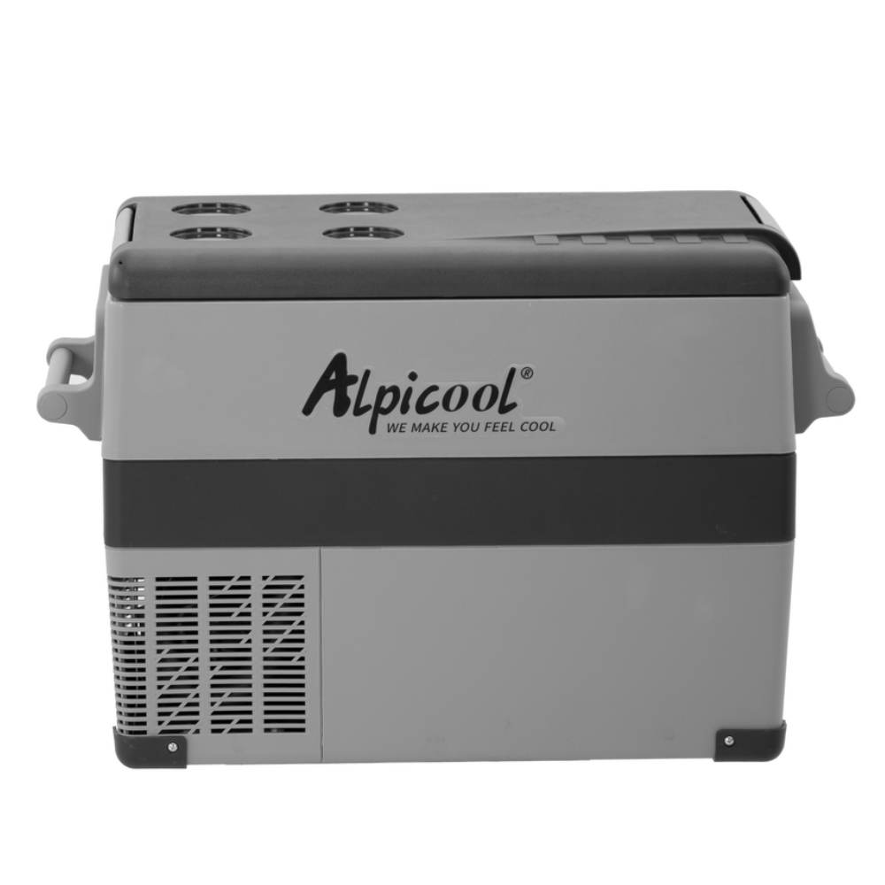Alpicool CF45 Dual-Chamber Car Refrigerator - 40 Liter, Bluetooth App, Cup Holders, Portable Design