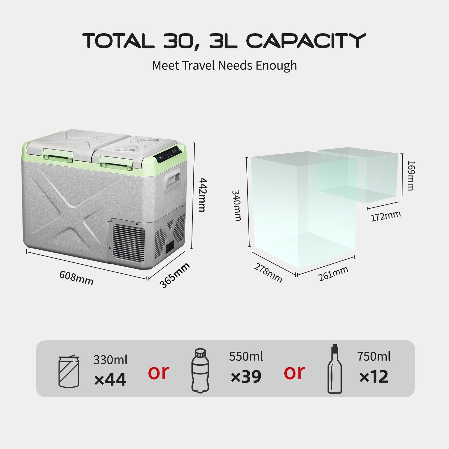 Alpicool XD45 Portable Car Fridge
