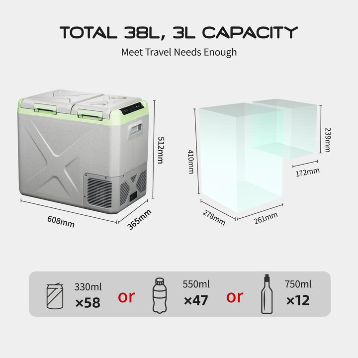 Alpicool XD55 Portable Car Fridge