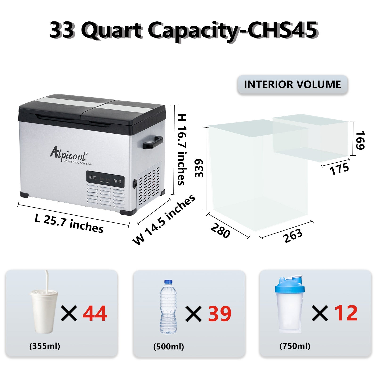 激レア COLD AS LIFE／XLサイズ Alpicool CHS45 Dual Zone Camping Fridge Freezer