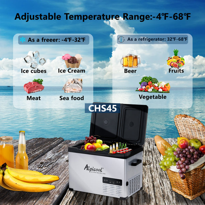 Alpicool CHS45 Dual Zone Car Cooler Fridge Freezer