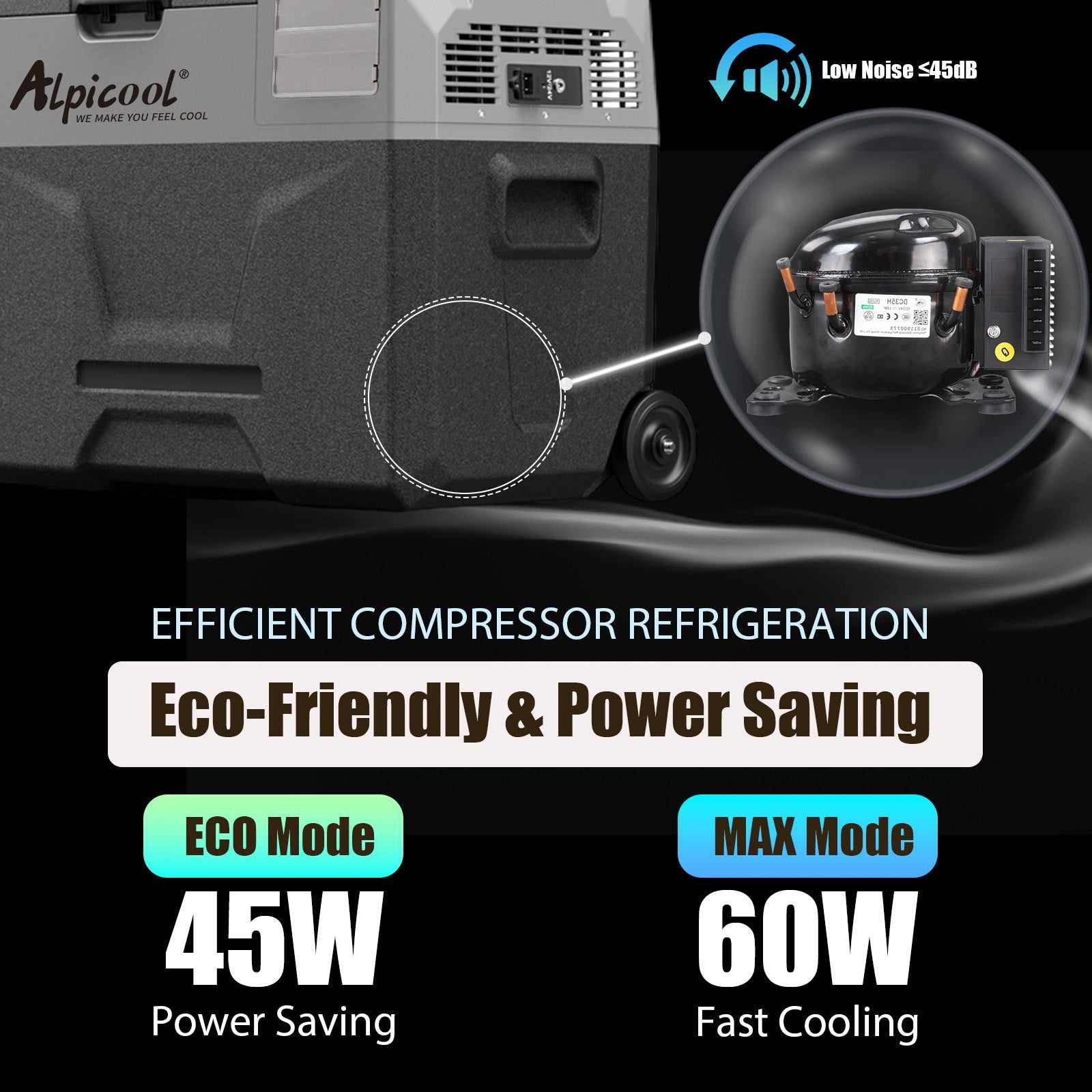Alpicool ECX40 Portable Car Fridge Freezer