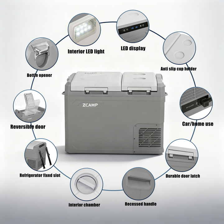 Zcamp GES45 Car Fridge Freezer