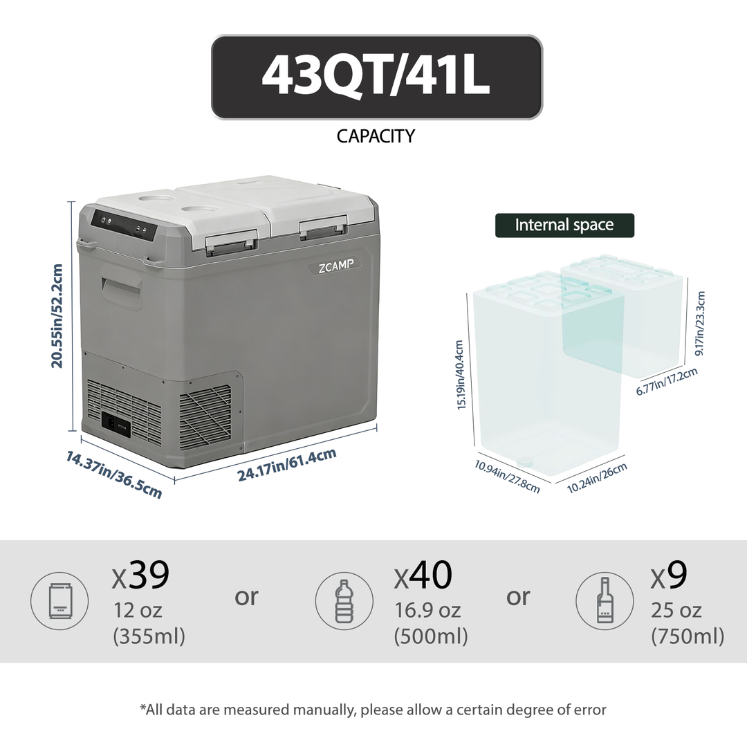 Zcamp GES55 Car Fridge Freezer