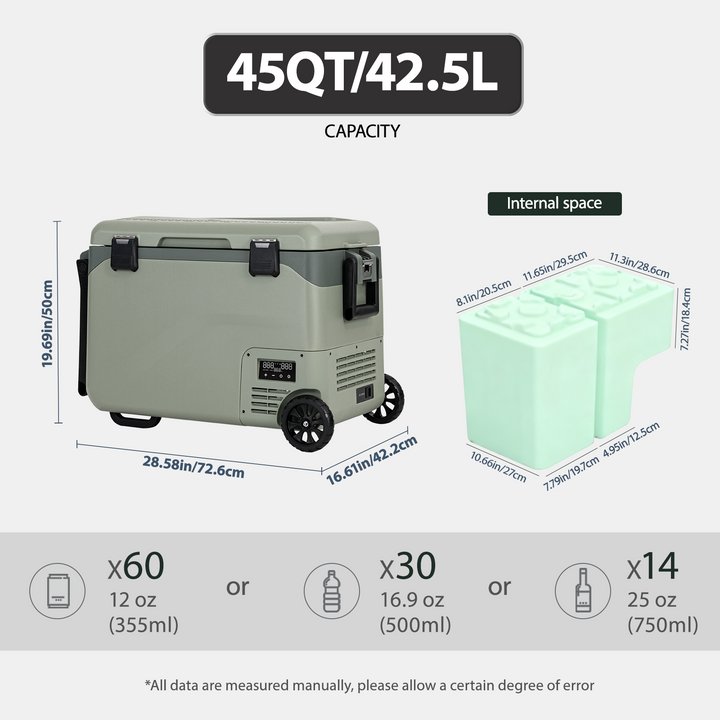 Zcamp GS50-W Car Fridge Freezer