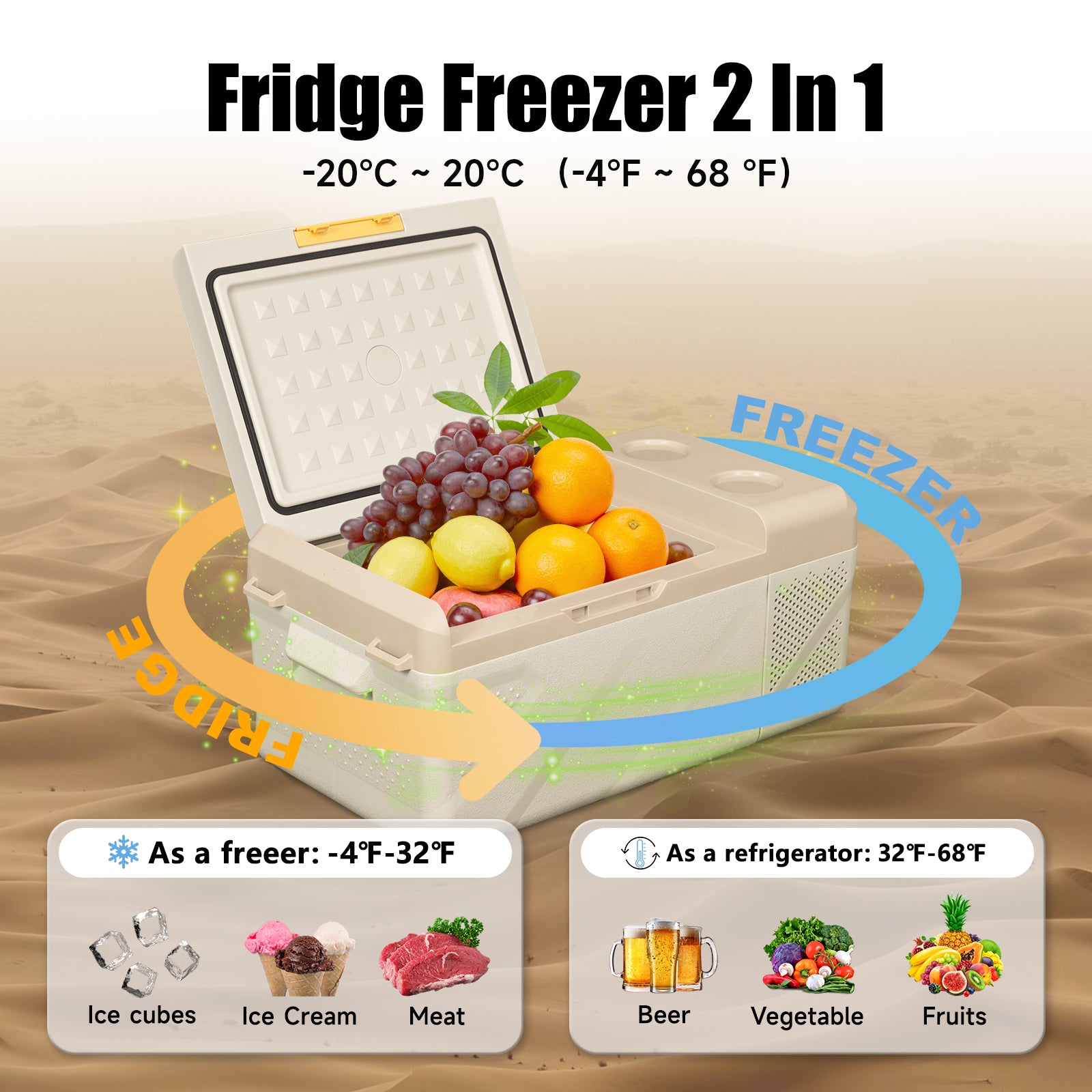 エムファーム極うま Alpicool KM15 Portable Car Fridge Freezer