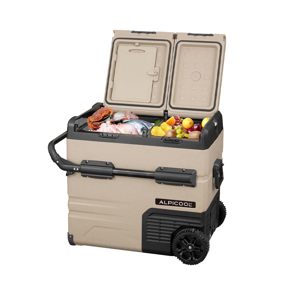 Alpicool TAW55 Dual Door Dual Zone Portable Car Fridge With Wheels