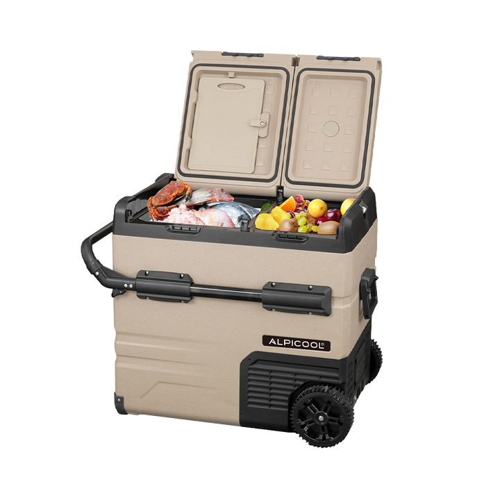 Alpicool TAW55 Dual Door Dual Zone Portable Car Fridge With Wheels