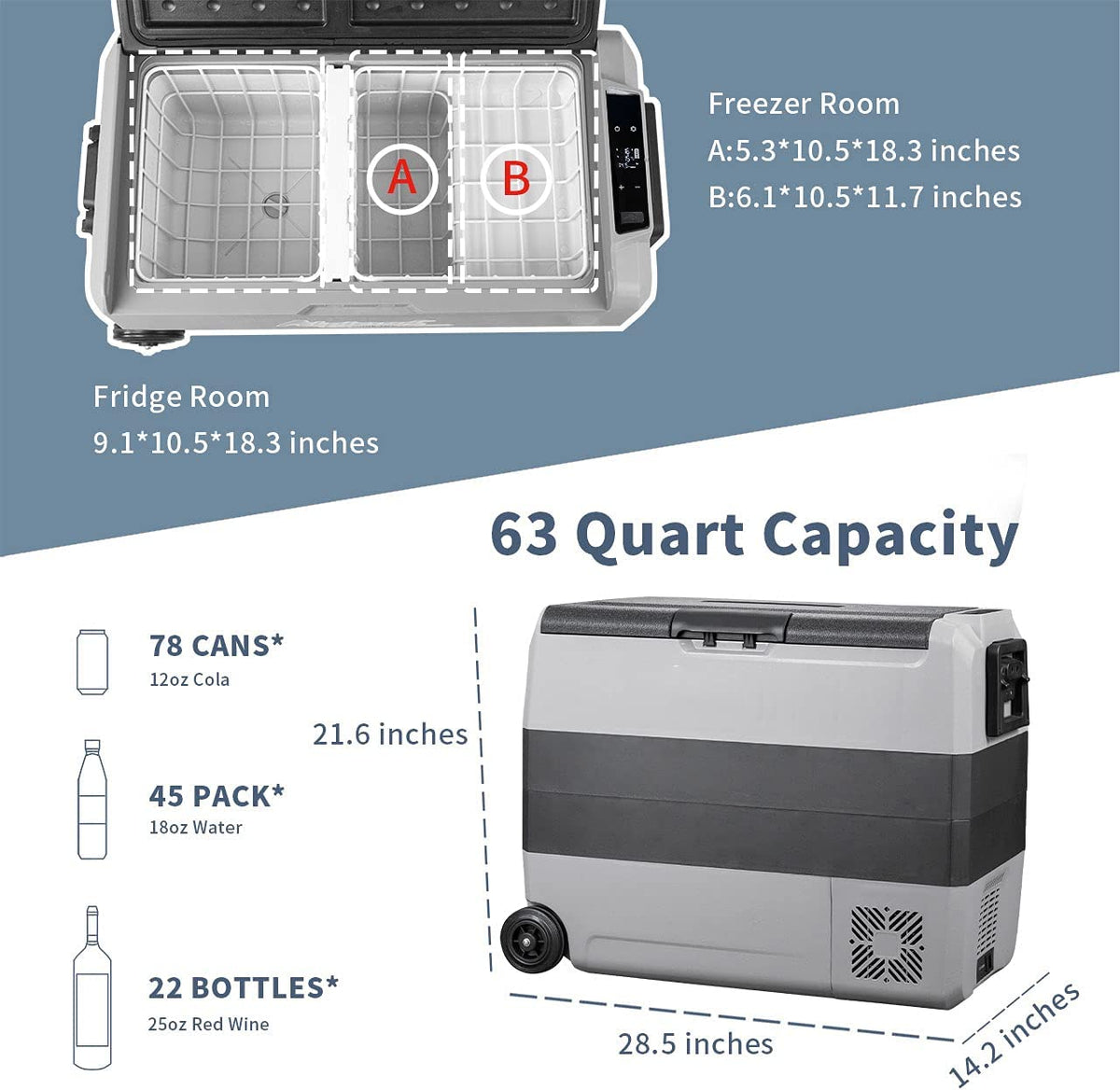 Alipicool Alpicool T60 Portable Car Fridge