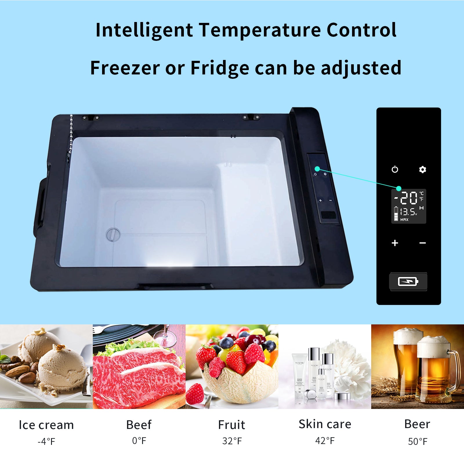 Alpicool C30 28Qt Car Refrigerator - Powerful 12V/110V Cooling, Perfect for Road Trips, Camping & More