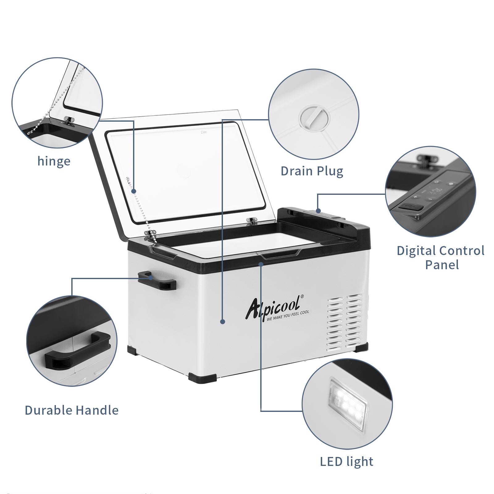 Alpicool C30 Portable Car Fridge