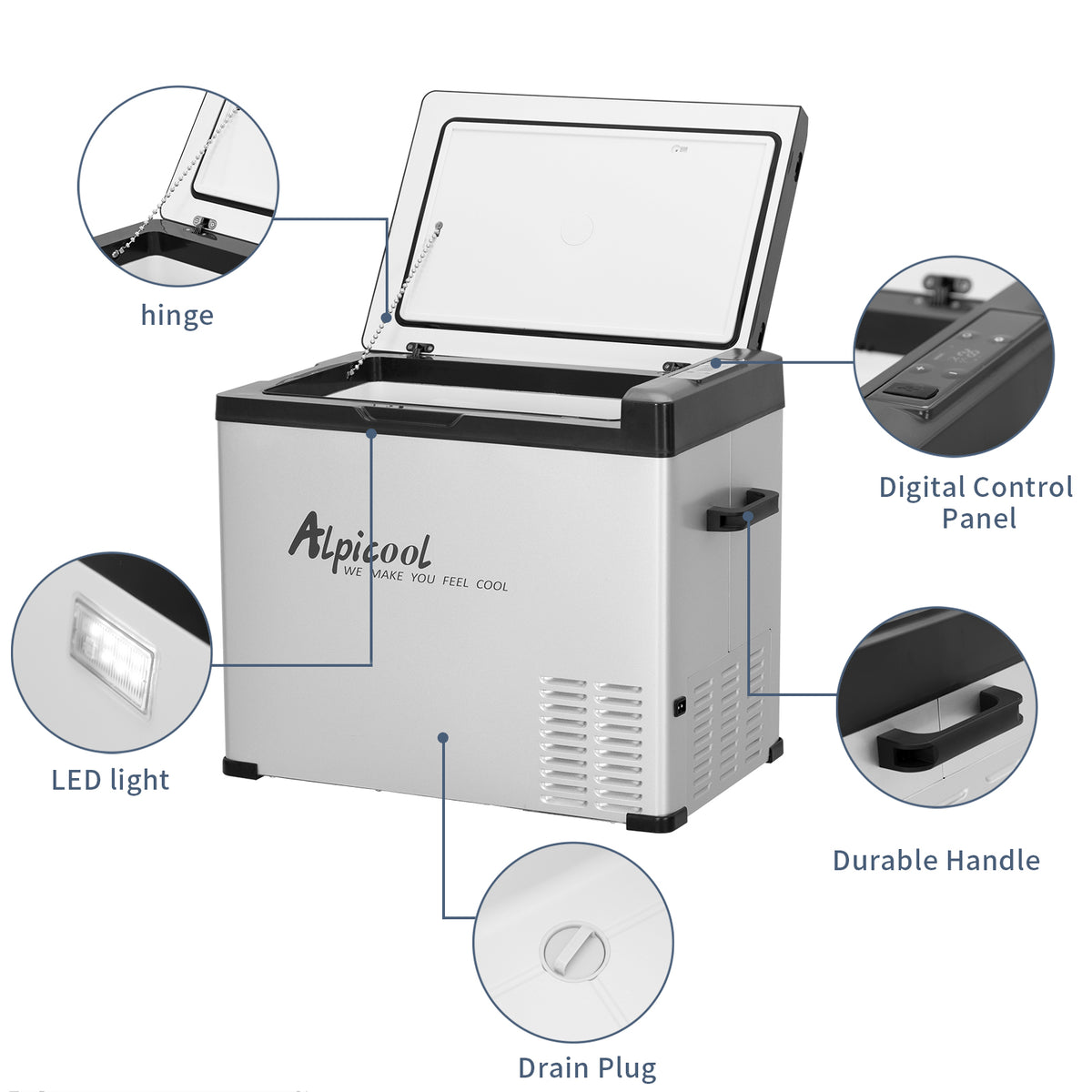 Alipicool Alpicool C50 Portable Car Fridge
